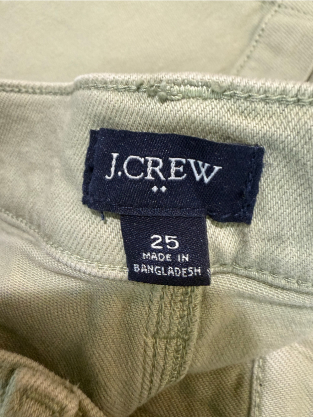 Women's J.Crew High Waist Utility Shorts Green Size 25 - Picture 4 of 9